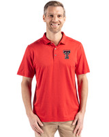 Texas Tech Red Raiders Cutter & Buck Coastline Epic Comfort Recycled Mens Polo RD_PRO_HG 