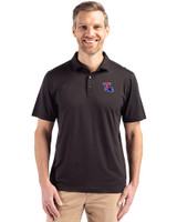 Louisiana Tech Bulldogs Cutter & Buck Coastline Epic Comfort Recycled Mens Polo Black Front