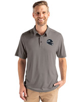 Seattle Seahawks NFL Helmet Cutter & Buck Coastline Epic Comfort Recycled Mens Polo Elemental Grey Front