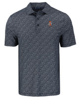 Oklahoma State Cowboys Wrestling Pete Cutter & Buck Pike Eco Pebble Print Stretch Recycled Mens Polo BLWH_MANN_HG 