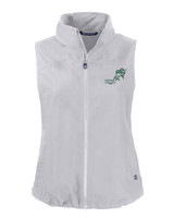 NDSU Bison Vintage Cutter & Buck Charter Eco Recycled Full-Zip Womens Vest POL_MANN_HG 