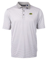 NDSU Bison Cutter & Buck Virtue Eco Pique Micro Stripe Recycled Mens Big & Tall Polo POLWH_MANN_HG 