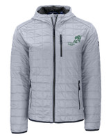 NDSU Bison Vintage Cutter & Buck Rainier Primaloft Eco Mens Full Zip Hooded Jacket POL_MANN_HG 