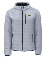 NDSU Bison Cutter & Buck Rainier Primaloft Eco Mens Full Zip Hooded Jacket POL_MANN_HG 