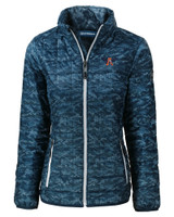 Auburn Tigers College Vault Cutter & Buck Rainier PrimaLoft® Womens Eco Insulated Full Zip Printed Puffer Jacket DN_MANN_HG 1