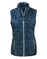 Auburn Tigers College Vault Cutter & Buck Rainier PrimaLoft® Womens Eco Insulated Full Zip Printed Puffer Vest DN_MANN_HG 1