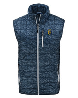 FIU Panthers College Vault Cutter & Buck Rainier PrimaLoft® Mens Eco Insulated Full Zip Printed Puffer Vest DN_MANN_HG 