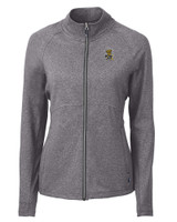 Wichita State Shockers College Vault Cutter & Buck Adapt Eco Knit Heather Recycled Womens Full Zip BLH_MANN_HG 1
