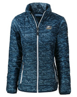 Georgia Southern Eagles Cutter & Buck Rainier PrimaLoft® Womens Eco Insulated Full Zip Printed Puffer Jacket DN_MANN_HG 