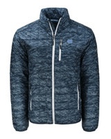 North Carolina Tar Heels Cutter & Buck Rainier PrimaLoft® Mens Eco Insulated Full Zip Printed Puffer Jacket DN_MANN_HG 1