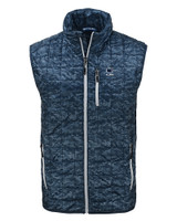 Penn State Nittany Lions Alumni Cutter & Buck Rainier PrimaLoft® Mens Eco Insulated Full Zip Printed Puffer Vest DN_MANN_HG 