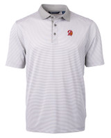 Tampa Bay Buccaneers Historic Cutter & Buck Virtue Eco Pique Micro Stripe Recycled Mens Big & Tall Polo POLWH_MANN_HG 1