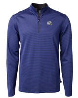 Indianapolis Colts NFL Helmet Cutter & Buck Virtue Eco Pique Micro Stripe Recycled Mens Quarter Zip TBLBL_MANN_HG 1