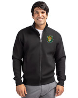 Southeastern Louisiana Lions Cutter & Buck Roam Eco Recycled Full Zip Mens Big & Tall Jacket Black Front