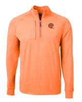 Cincinnati Bengals Historic Cutter & Buck Adapt Eco Knit Heather Mens Quarter Zip Pullover CGH_MANN_HG 1