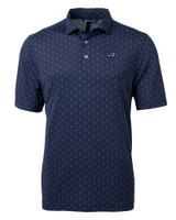 Washington Commanders Americana Cutter & Buck Virtue Eco Pique Tile Print Recycled Mens Polo NVBU_MANN_HG 1