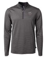 South Carolina Gamecocks 2024 NCAA Women's Basketball National Champions Cutter & Buck Virtue Eco Pique Micro Stripe Recycled Mens Quarter Zip BLEG_MANN_HG 1