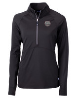 South Carolina Gamecocks 2024 NCAA Women's Basketball National Champions Cutter & Buck Adapt Eco Knit Stretch Recycled Womens Half Zip Pullover BL_MANN_HG 1