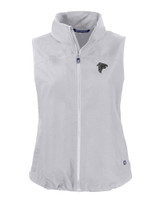 Atlanta Falcons Mono Cutter & Buck Charter Eco Recycled Full-Zip Womens Vest POL_MANN_HG 1