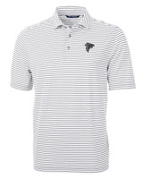 Atlanta Falcons Mono Cutter & Buck Virtue Eco Pique Stripe Recycled Mens Big and Tall Polo POL_MANN_HG 1