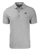 Carolina Panthers Mono Cutter & Buck Forge Eco Heather Stripe Stretch Recycled Mens Big & Tall Polo EGH_MANN_HG 1