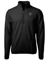 Atlanta Falcons Mono Cutter & Buck Cascade Eco Sherpa Fleece Mens Big & Tall Quarter Zip Jacket BL_MANN_HG 1