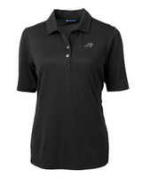 Carolina Panthers Mono Cutter & Buck Virtue Eco Pique Recycled Womens Polo BL_MANN_HG 1