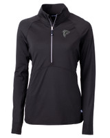 Atlanta Falcons Mono Cutter & Buck Adapt Eco Knit Stretch Recycled Womens Half Zip Pullover BL_MANN_HG 1