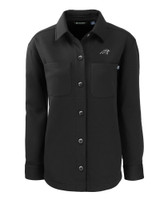 Carolina Panthers Mono Cutter & Buck Roam Eco Recycled Womens Shirt Jacket BL_MANN_HG 1