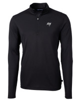 Tampa Bay Buccaneers Mono Cutter & Buck Virtue Eco Pique Recycled Quarter Zip Mens Pullover BL_MANN_HG 1