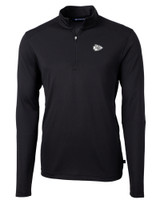 Kansas City Chiefs Mono Cutter & Buck Virtue Eco Pique Recycled Quarter Zip Mens Pullover BL_MANN_HG 1