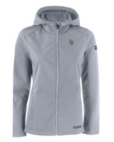 Minnesota Vikings Mono Cutter & Buck Evoke Eco Softshell Recycled Full Zip Womens Jacket CNC_MANN_HG 1