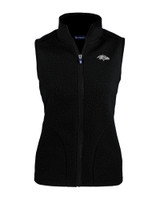 Baltimore Ravens Mono Cutter & Buck Cascade Eco Sherpa Fleece Womens Vest BL_MANN_HG 1