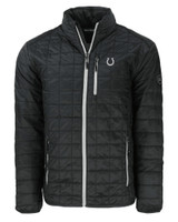 Indianapolis Colts Mono Cutter & Buck Rainier PrimaLoft® Mens Eco Insulated Full Zip Puffer Jacket BL_MANN_HG 1