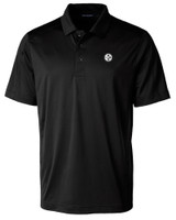 Pittsburgh Steelers Mono Cutter & Buck Prospect Eco Textured Stretch Recycled Mens Big & Tall Polo BL_MANN_HG 1