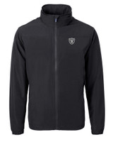  Las Vegas Raiders Mono Cutter & Buck Charter Eco Knit Recycled Big & Tall Full-Zip Jacket BL_MANN_HG 1