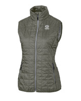 Green Bay Packers Mono Cutter & Buck Rainier PrimaLoft® Womens Eco Insulated Full Zip Puffer Vest POM_MANN_HG 1