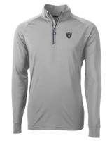  Las Vegas Raiders Mono Cutter & Buck Adapt Eco Knit Stretch Recycled Mens Big and Tall Quarter Zip Pullover POL_MANN_HG 1