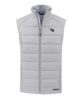 Tennessee Titans Mono Cutter & Buck Evoke Hybrid Eco Softshell Recycled Mens Full Zip Vest CNC_MANN_HG 1