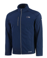 Seattle Seahawks Mono Cutter & Buck Evoke Eco Softshell Recycled Full Zip Mens Jacket NVBU_MANN_HG 1