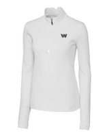 Washington Commanders Mono Cutter & Buck Traverse Stretch Quarter Zip Womens Pullover WH_MANN_HG 1