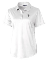 Minnesota Vikings Mono Cutter & Buck Prospect Eco Textured Stretch Recycled Womens Short Sleeve Polo WH_MANN_HG 1