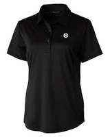 Pittsburgh Steelers Mono Cutter & Buck Prospect Eco Textured Stretch Recycled Womens Short Sleeve Polo BL_MANN_HG 1