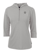 Indianapolis Colts Mono Cutter & Buck Virtue Eco Pique Recycled Half Zip Pullover Womens Hoodie POL_MANN_HG 1