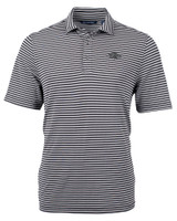 Baltimore Ravens Mono Cutter & Buck Virtue Eco Pique Stripe Recycled Mens Big and Tall Polo BL_MANN_HG 1