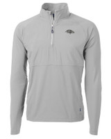 Baltimore Ravens Mono Cutter & Buck Adapt Eco Knit Hybrid Recycled Mens Quarter Zip POL_MANN_HG 1