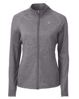 Philadelphia Eagles Mono Cutter & Buck Adapt Eco Knit Heather Recycled Womens Full Zip BLH_MANN_HG 1