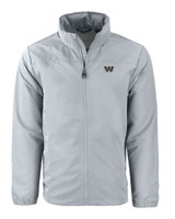 Washington Commanders Mono Cutter & Buck Charter Eco Recycled Mens Full-Zip Jacket POL_MANN_HG 1