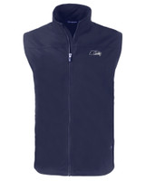 Seattle Seahawks Mono Cutter & Buck Charter Eco Recycled Mens Full-Zip Vest NVBU_MANN_HG 1