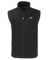 Philadelphia Eagles Mono Cutter & Buck Charter Eco Recycled Mens Full-Zip Vest BL_MANN_HG 1